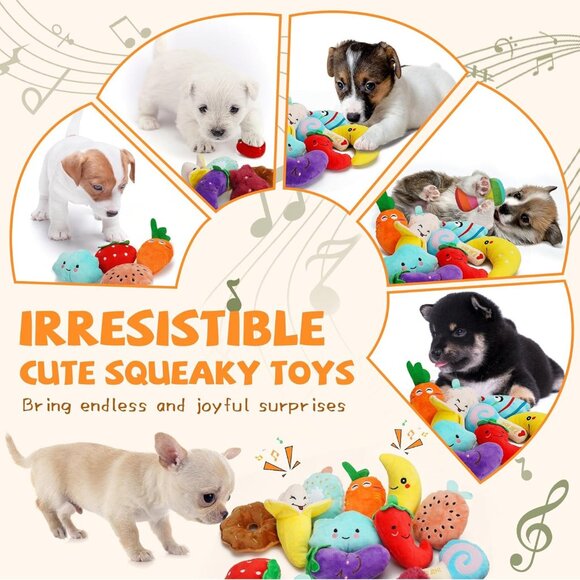 Cheerful 20-Pack Set - Included 4 Dog Bags, Plush Puppy Toys with Irresistibly C - Picture 6 of 6
